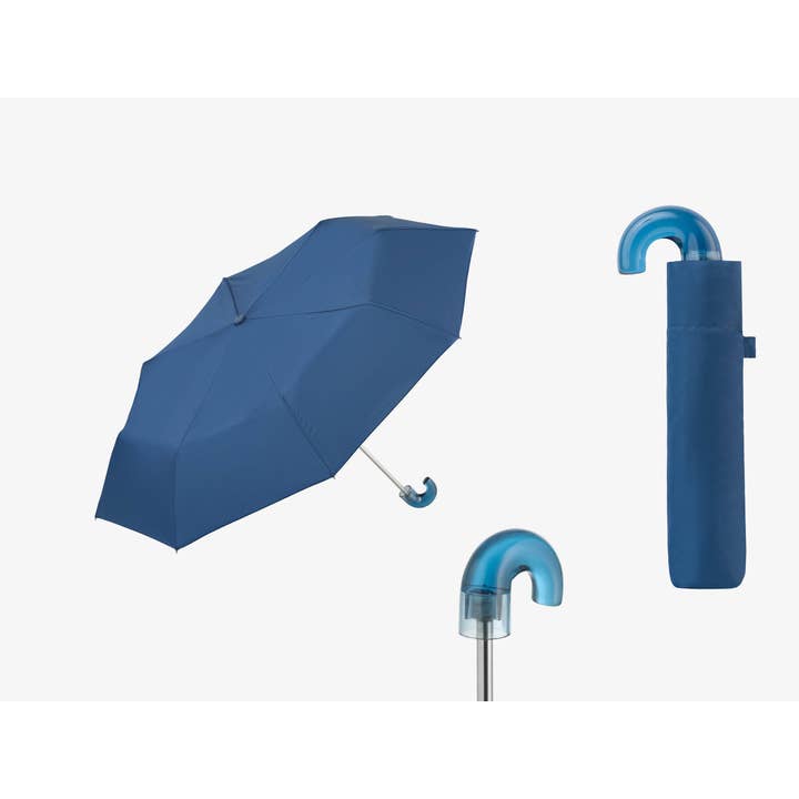 Mkr International - Wholesale Umbrella - Women's - Nautic Women's Folding Umbrella | Transparent Curved Handle3