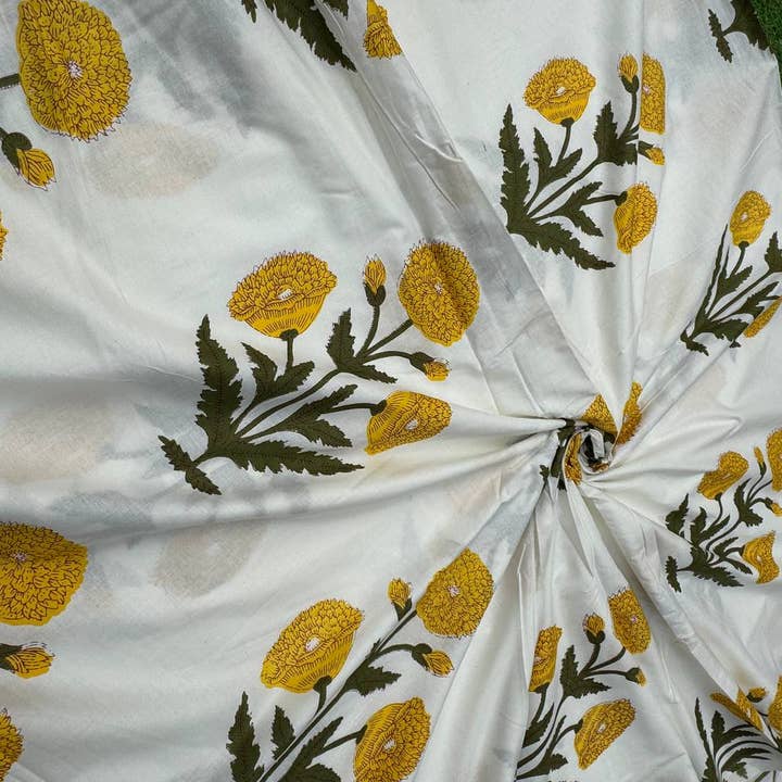 bhavnas boutique - Wholesale Fabric Paint - Pure Cotton Handmade Floral Print Fabric Dressmaking Fabric