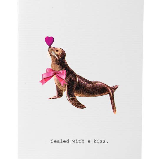 TokyoMilk - Wholesale Love Card - Sealed With A Kiss Greeting Card