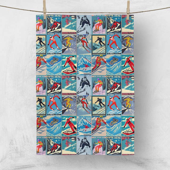 Torchons de style vintage pour hommes en 100 % coton pour la vente par Sofs Designs