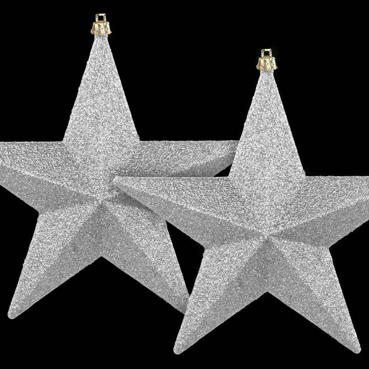 Winterland Inc. - Wholesale Ornament - Silver Glitter 7.8" Star0