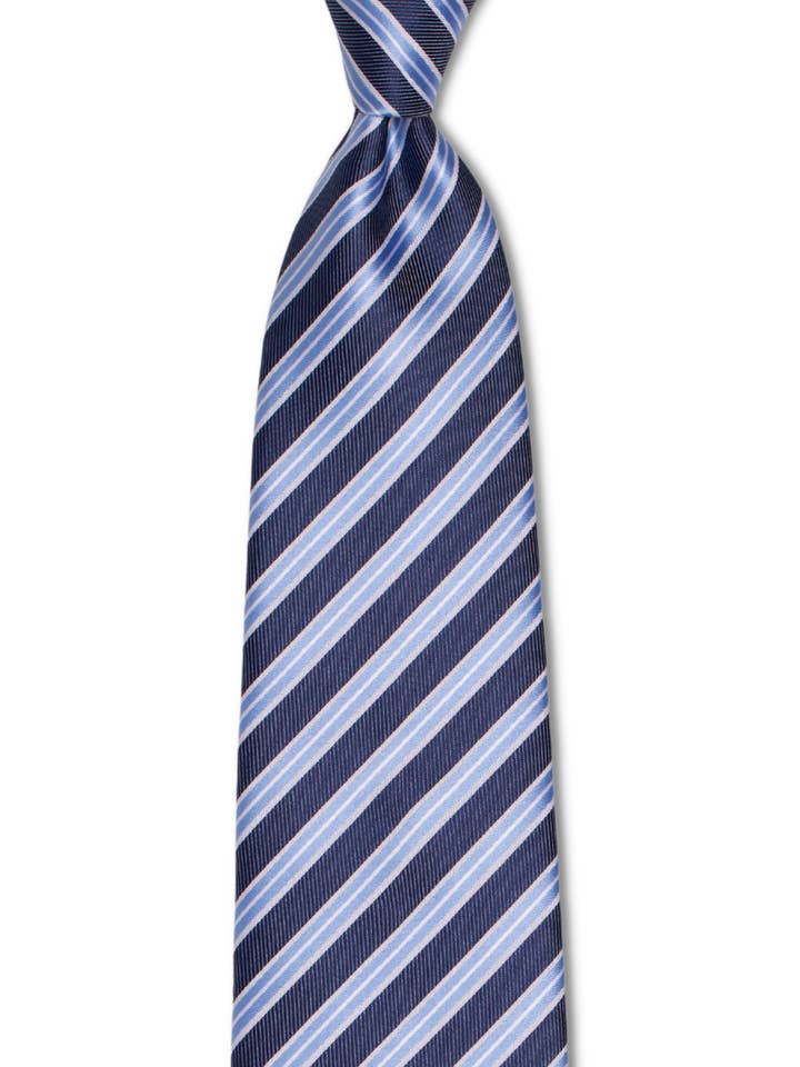 Traditionelle Krawatte von Boss, blau für den Großhandel von GoTie