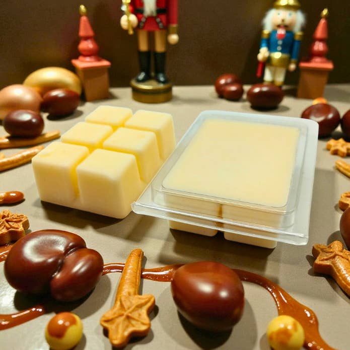 Nutcracker White Label Clamshell Wax Melt for wholesale by Lunar Fragrances