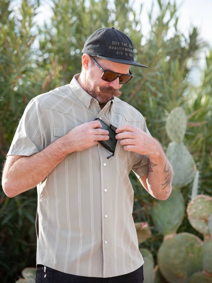 Daryll SS Skjorte - Salviegrøn for engroshandel hos Off The Grid Surplus