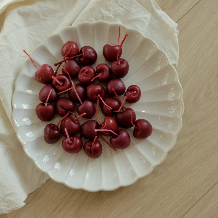 Juego de Velas de Cumpleaños de Cera de Abeja de Cereza 5 y 10 para venta al por mayor de Hormscent