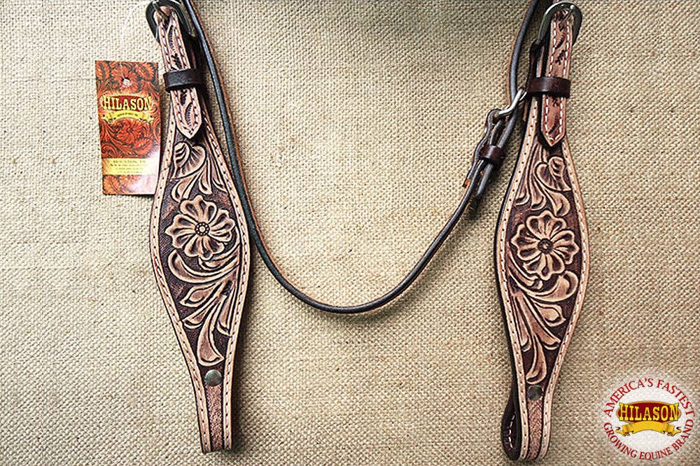 HILASON - Wholesale Horseback Riding Gear - HILASON Western Horse Headstall Breast Collar Set Tack Genuine American Leather | For Horses Headstalls108
