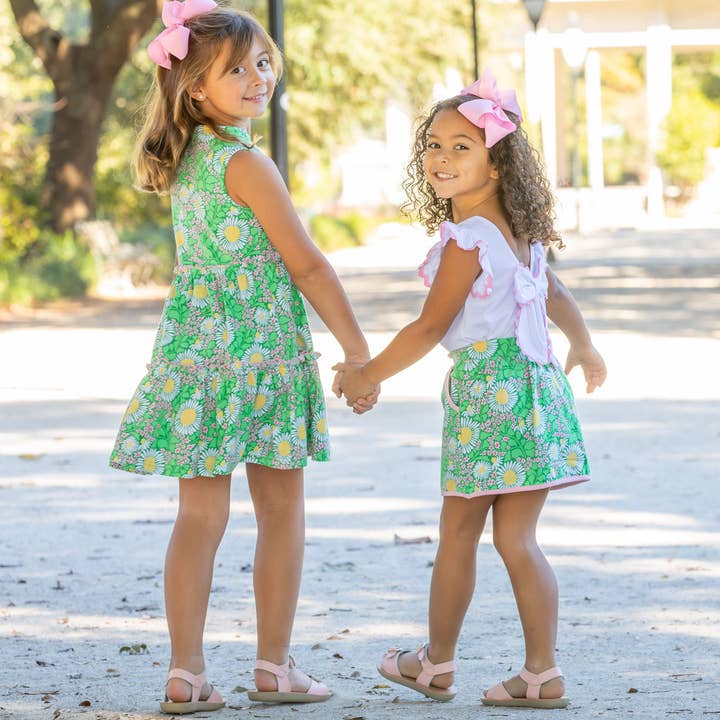 Shrimp and Grits Kids - Wholesale Skort - Kids - Green Meadow Skort6
