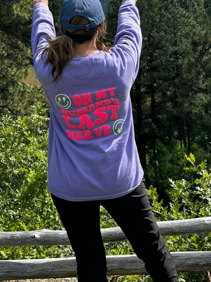 On My Husband’s Last Nerve Sweatshirt for wholesale by Twisted Iron Wholesale