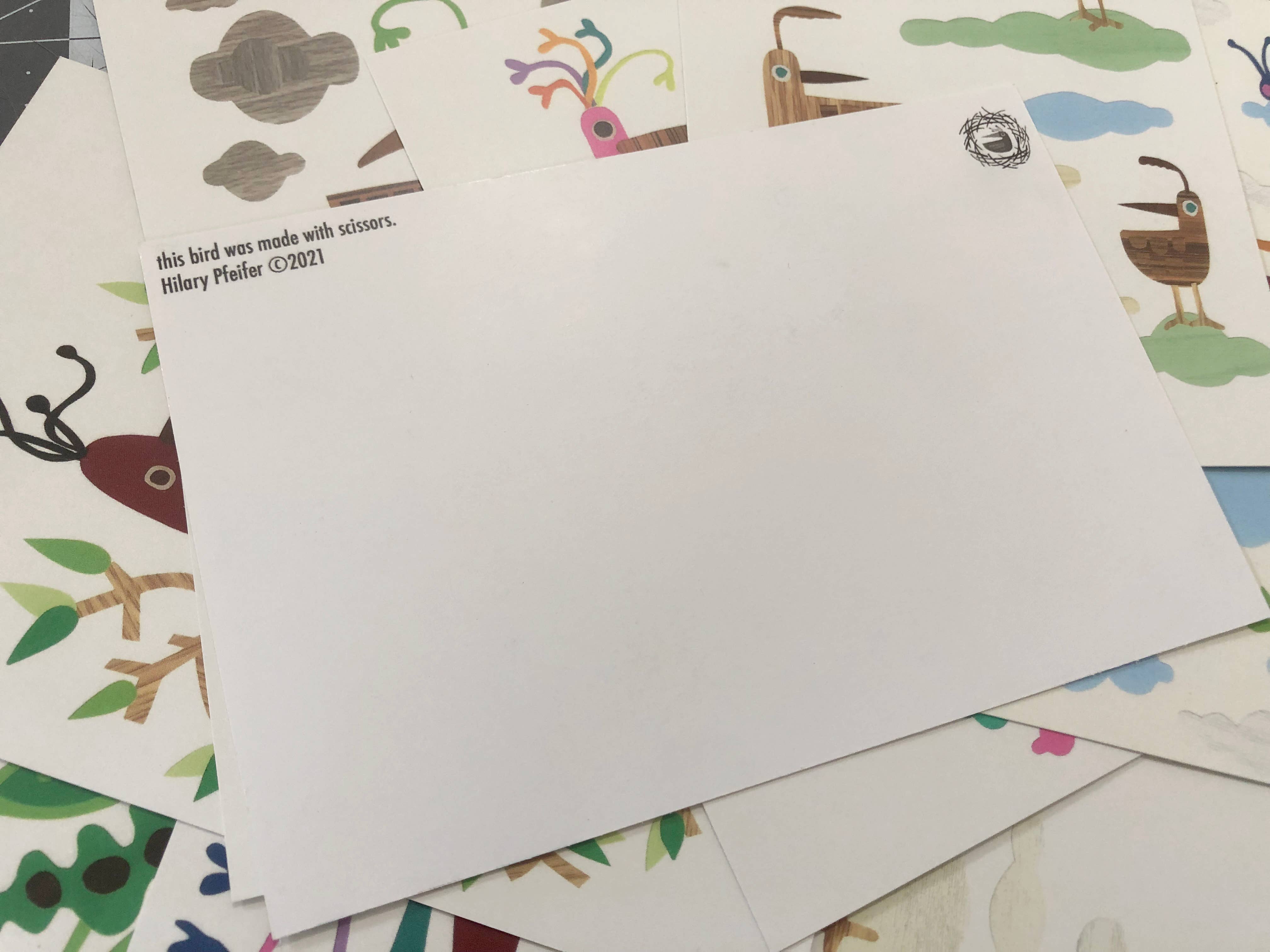 Bunny with a Toolbelt - Wholesale Postcard - Tropical Rainbow Bird Postcard2