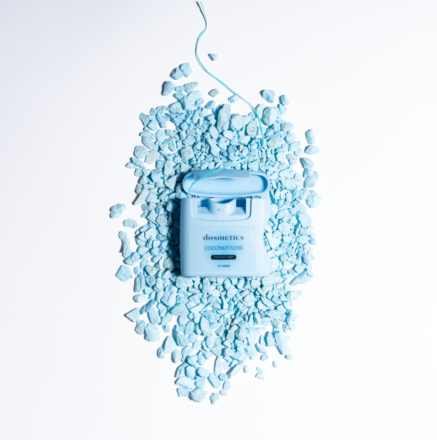 Dosmetics – Engroshandel Tandtråd – Kokosnødetråd - Kokosolie infunderet (32 yards x 5 flossers)1