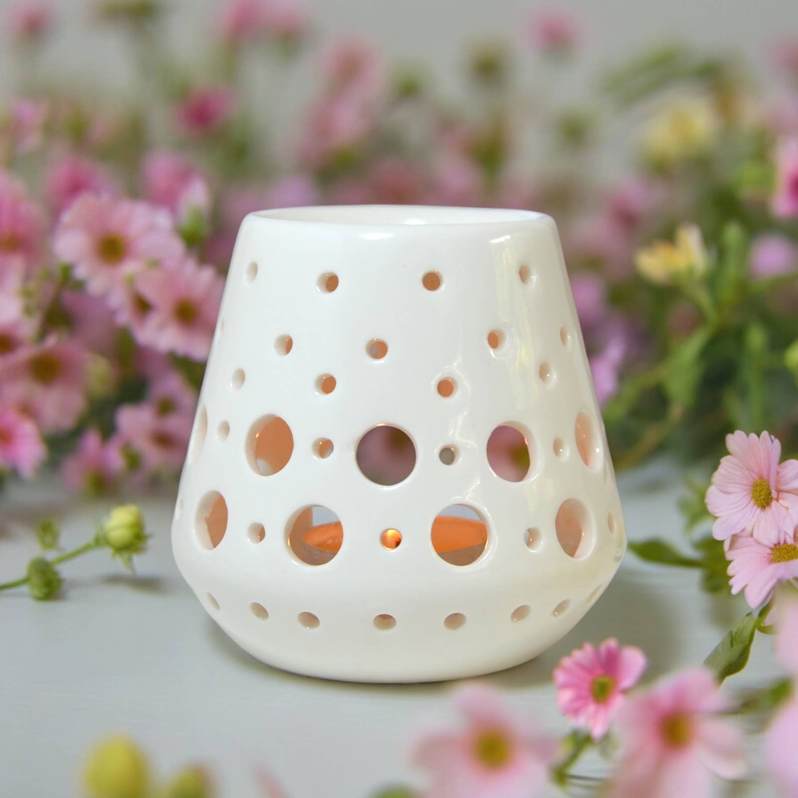 Zen'Arôme - Wholesale Oil warmer - Loob White Ceramic Fragrance Burner for Melts and Fragrance5