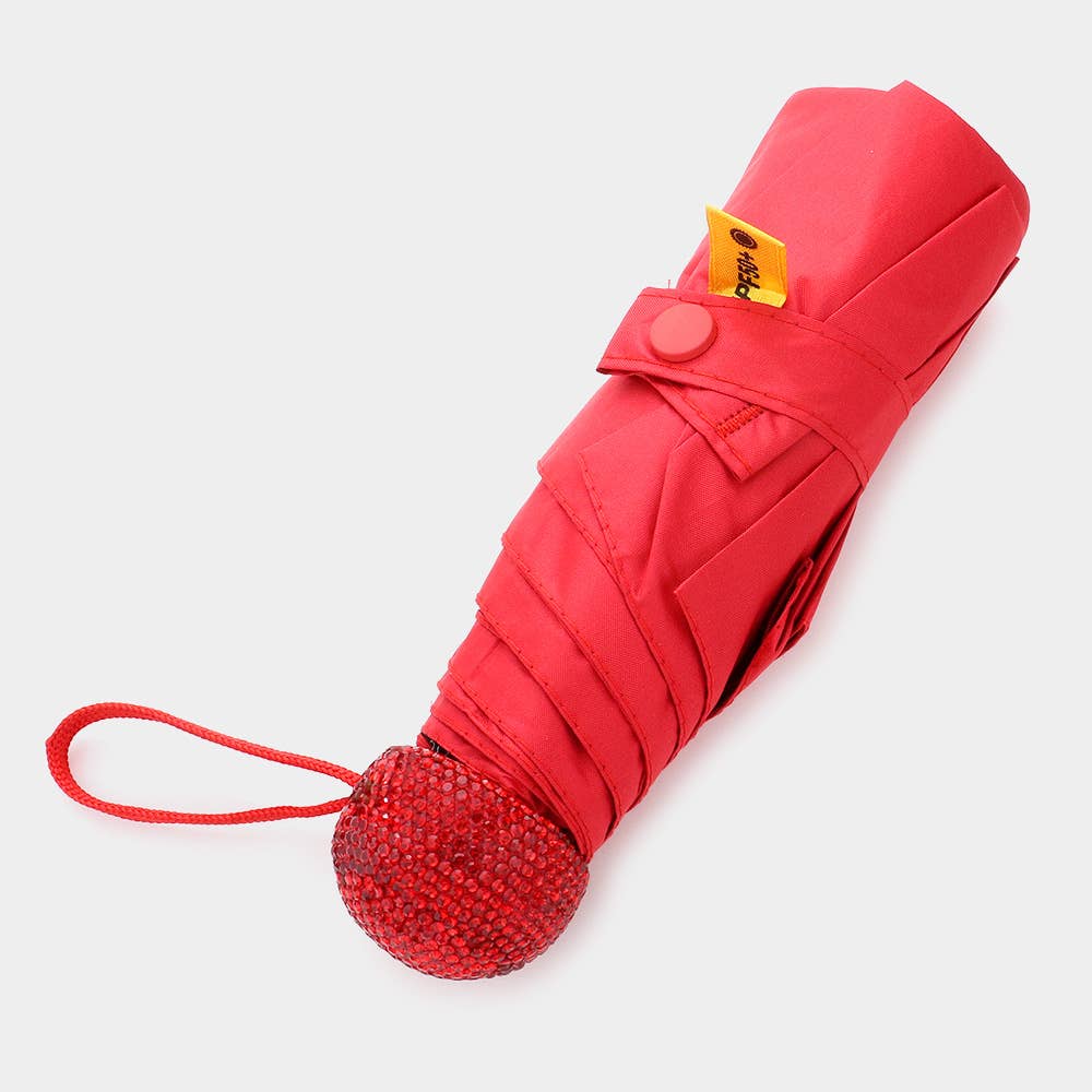 Sensibling Corp. - Wholesale Umbrella - Women's - Bling Handle Pointed Foldable Umbrella7