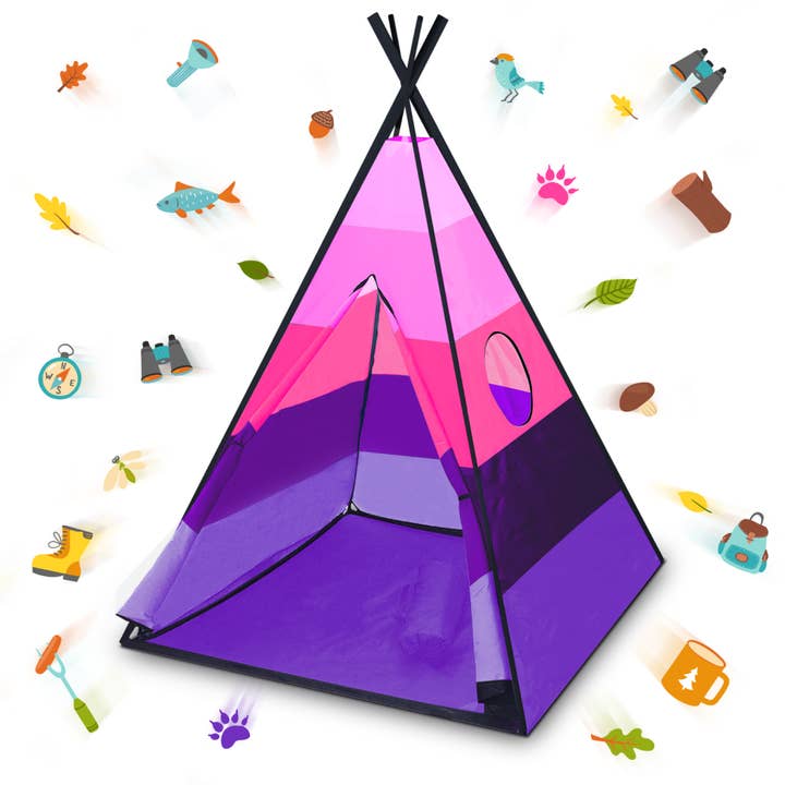 USA Toyz - Wholesale Tent - Kids - Happy Hut Outdoor Teepee Tent