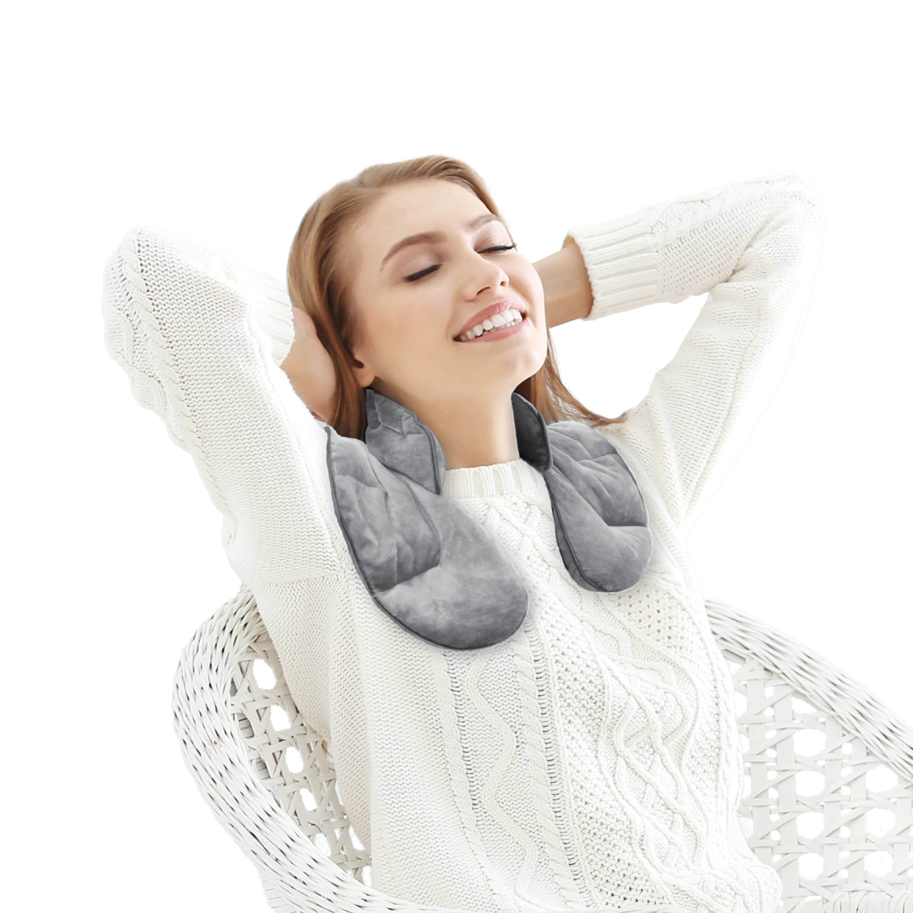 Sutton Home Fashions LLC - Vente Compresses chaud/froid - Enveloppement lesté pour cou Pur Serenity 1,6 kg, chaud et froid5