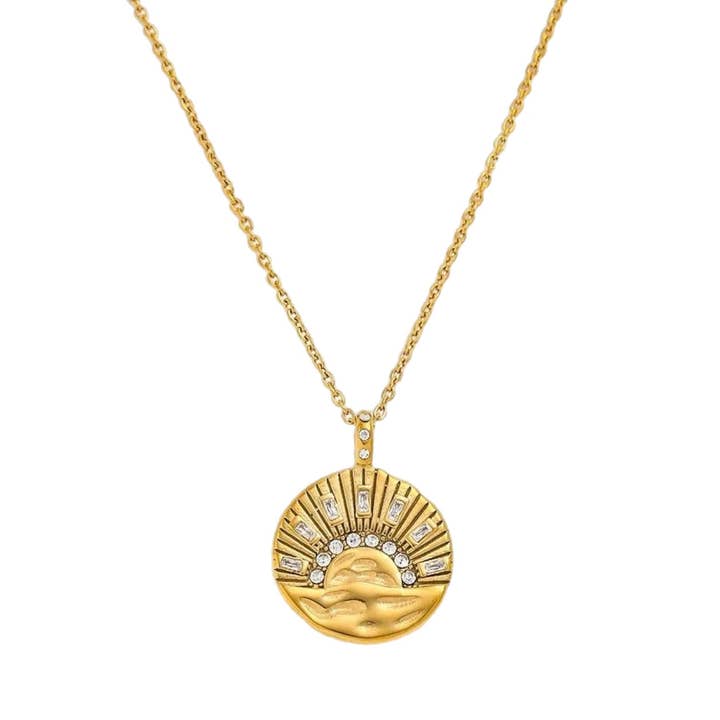 Collar con colgante Sunrise on the Water para venta al por mayor de Kismet Showroom