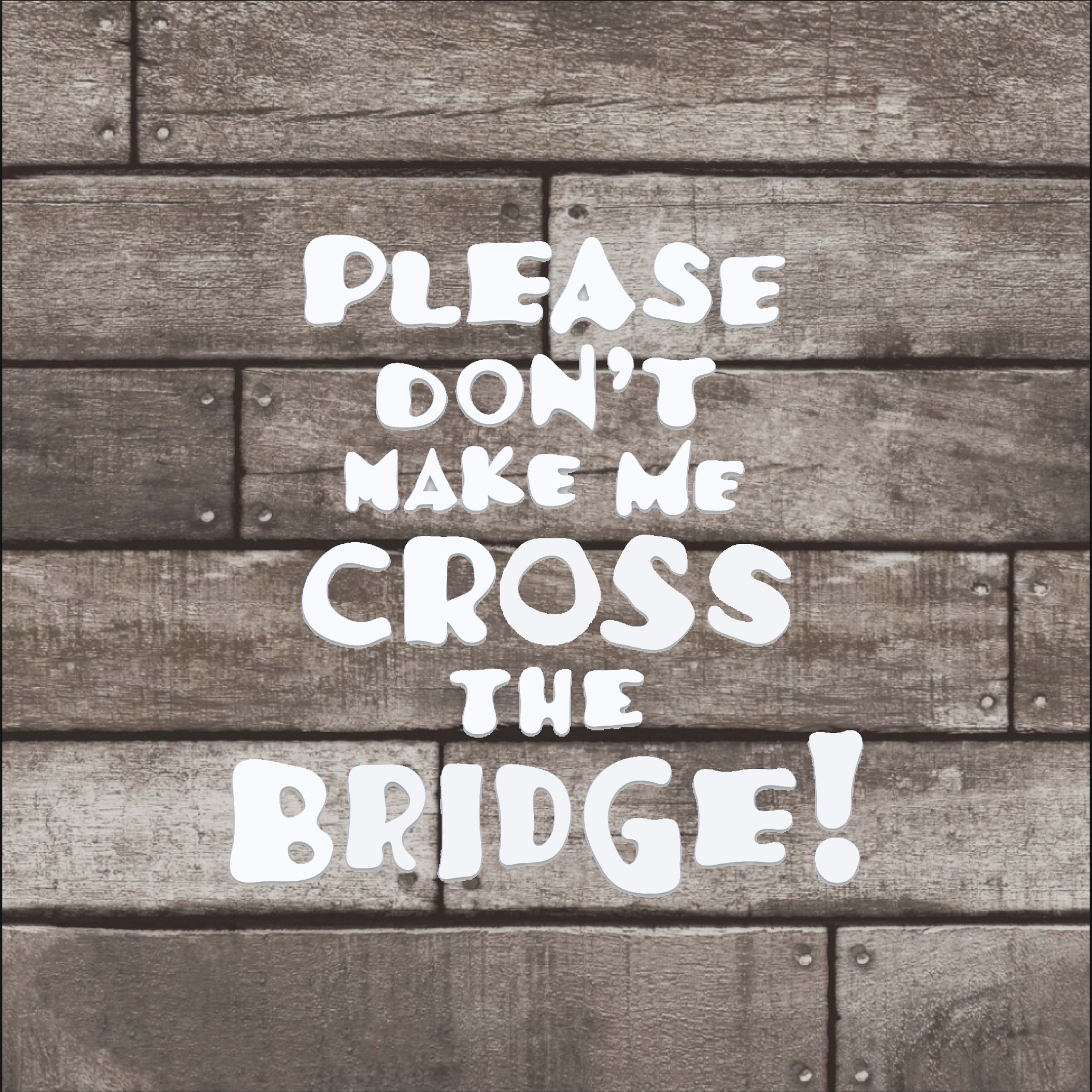 Bridge Drink Koozie – Please don't make me cross the Bridge!