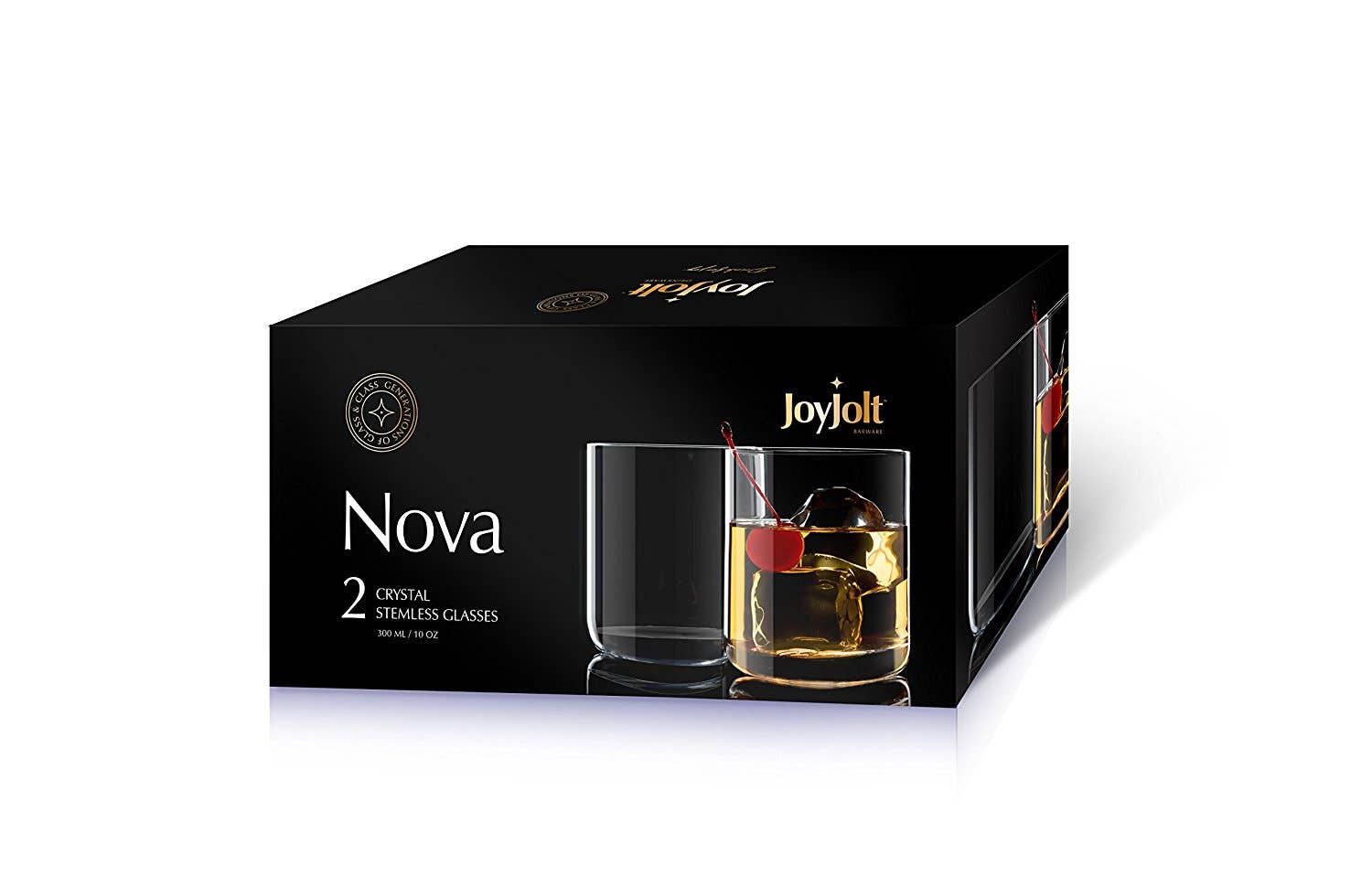 JoyJolt - Wholesale Cocktail/Liquor Glass - Nova Old Fashioned Short Drinking Whiskey Tumbler Glasses2