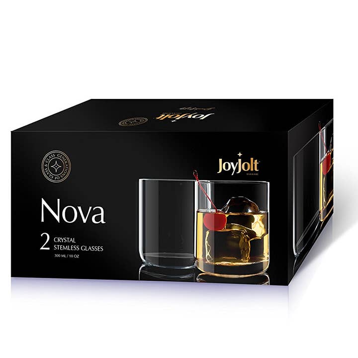 JoyJolt - Wholesale Cocktail/Liquor Glass - Nova Old Fashioned Short Drinking Whiskey Tumbler Glasses2