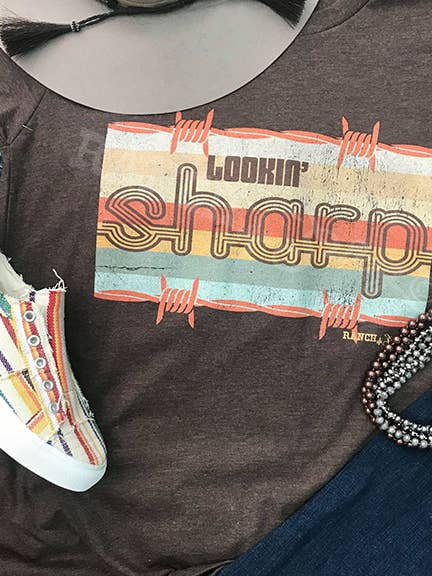 Lookin Sharp Graphic Tee for wholesale by Ranch Swag