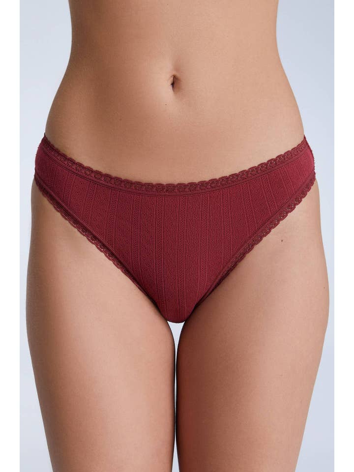 Leela Cotton - Wholesale Underwear - Women's - 1163 Jacquard Lace Trimmed Slip5