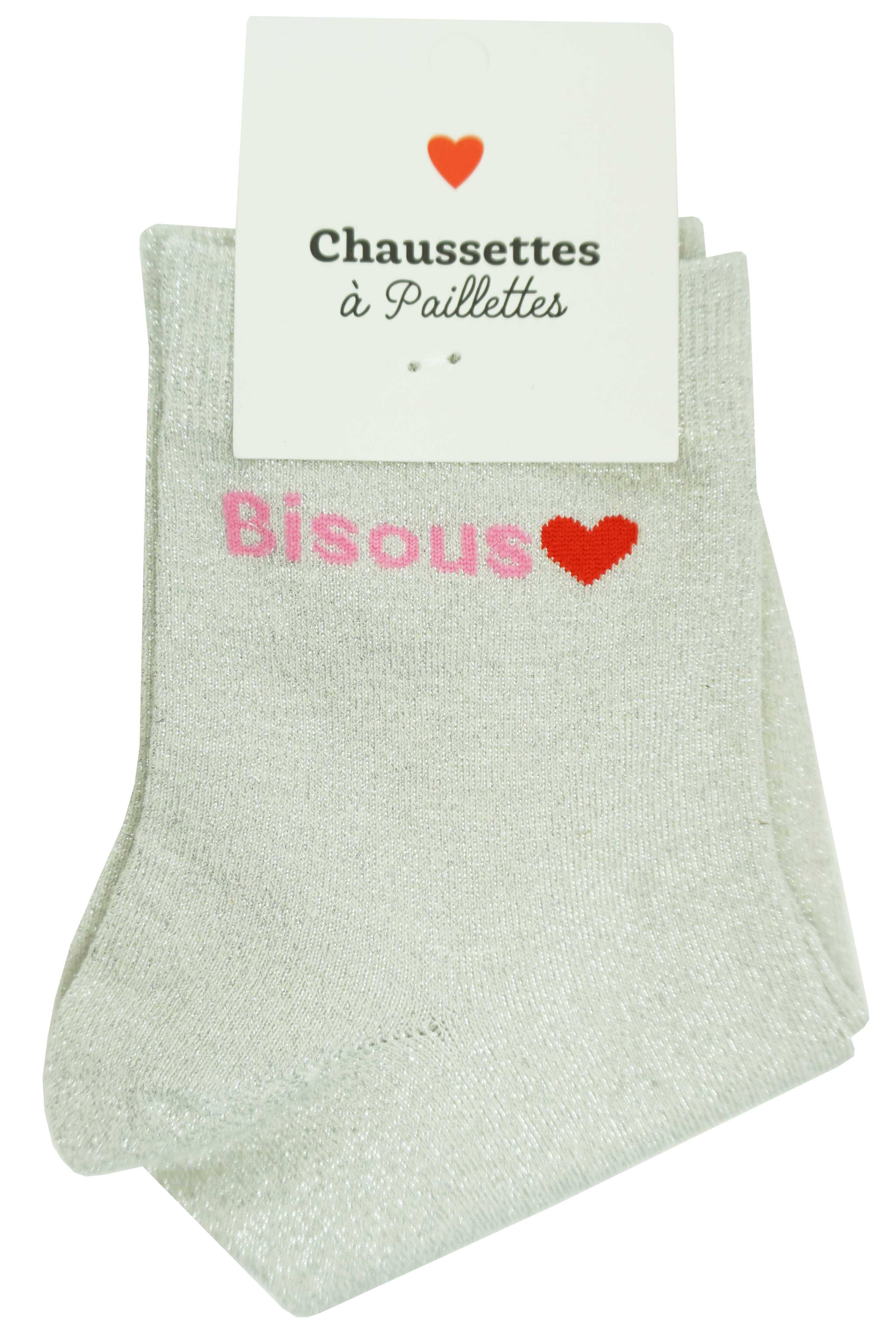 Anais - Vente Chaussettes – femme - Paire de chaussette à paillette message7