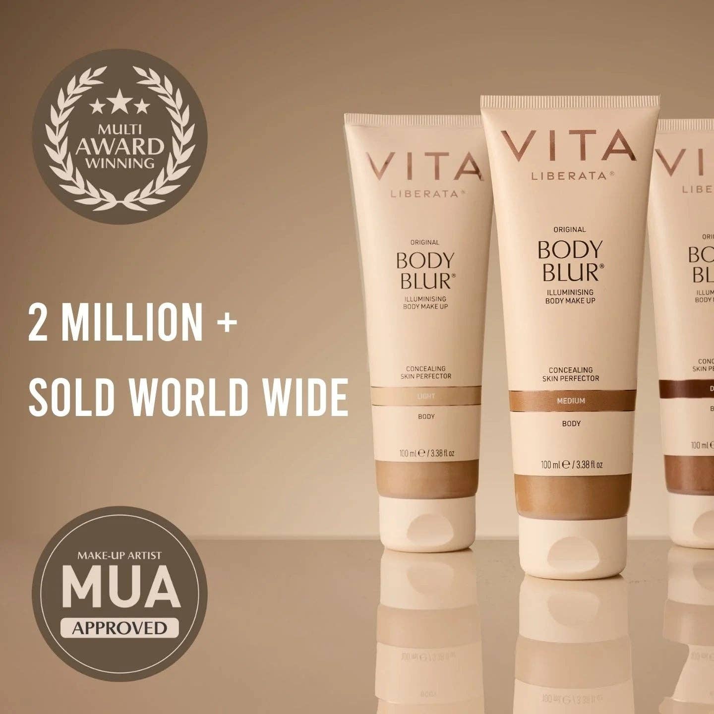 Encore Beauty - Wholesale Self-tanner - Vita Liberata Body Blur Medium 100ml NEW6