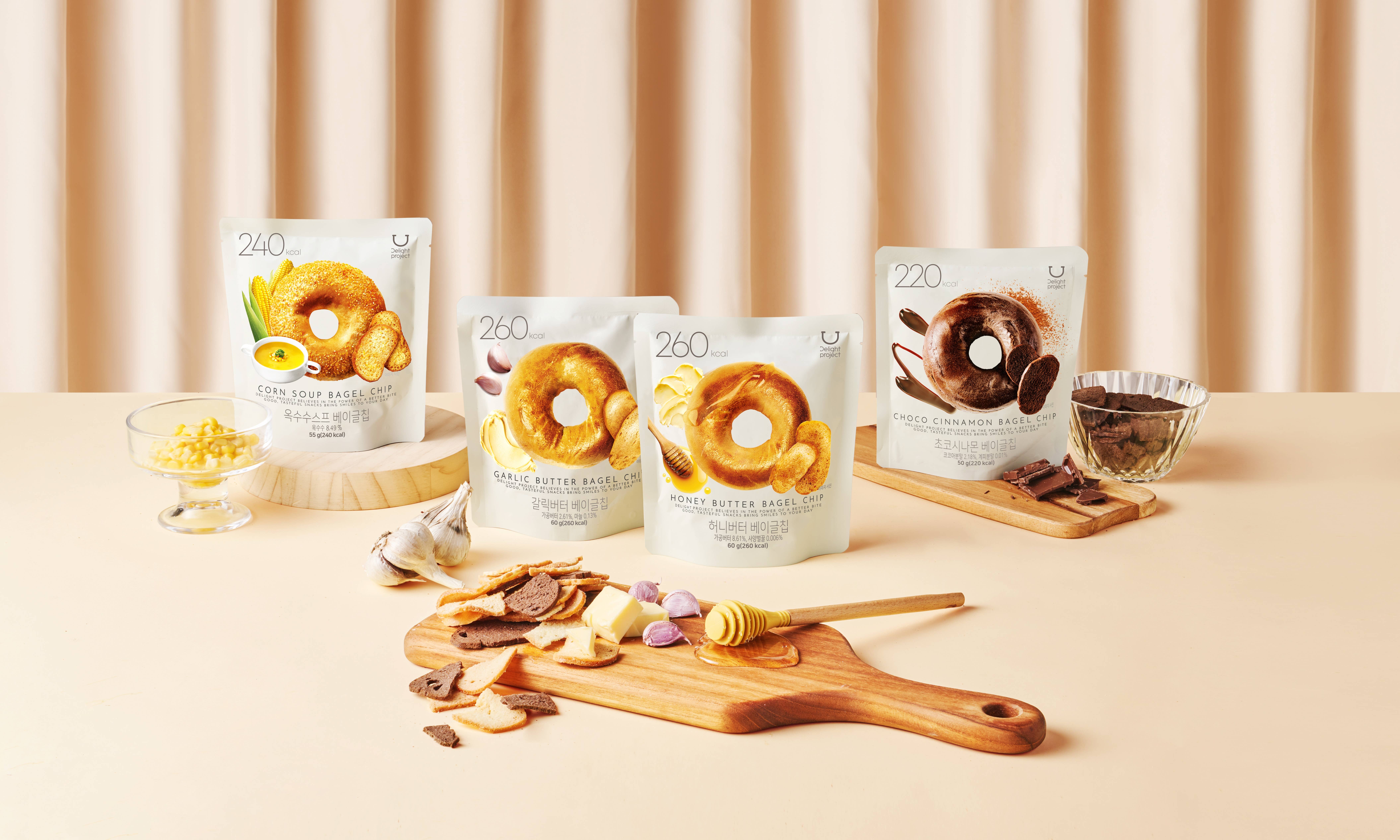Hong Cheon USA (K-Beauty Distribution) - Wholesale Chips - DELIGHT PROJECT: CHOCO CINNAMON BAGEL CHIPS 3