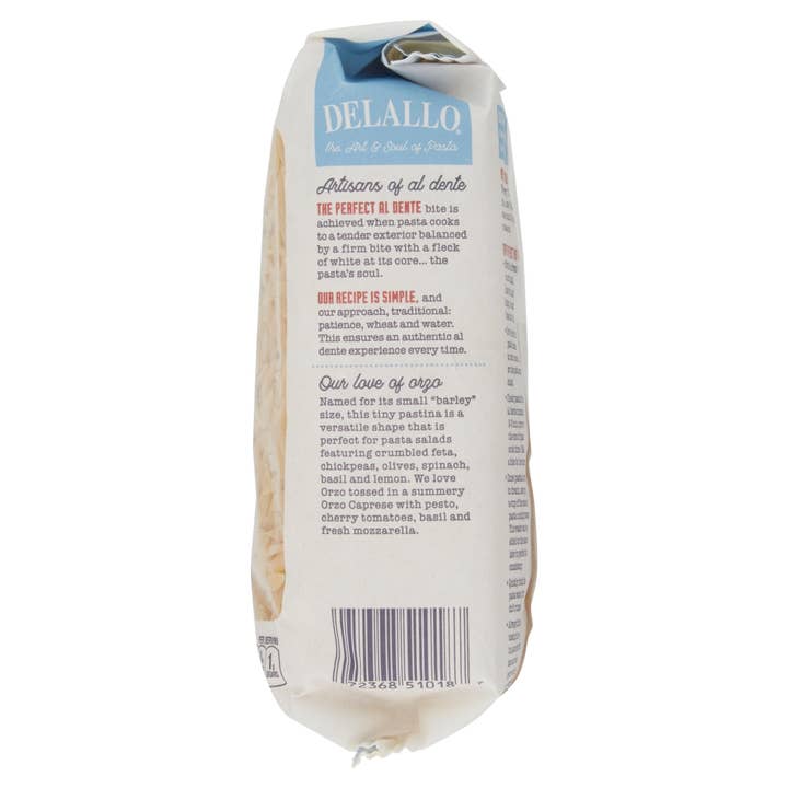 Delallo - Wholesale Pasta - Orzo-Bag #65 1lb