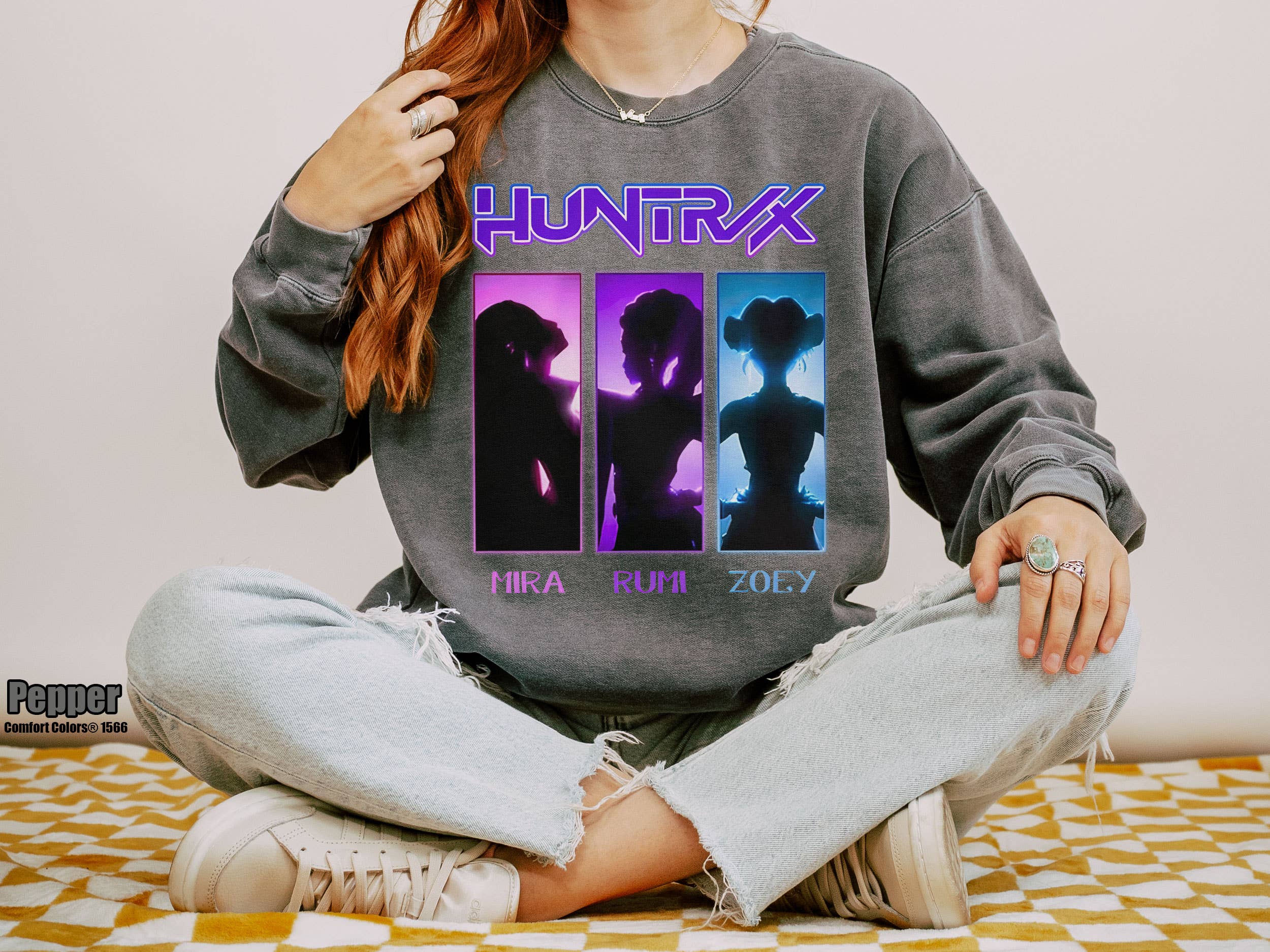 Glaime - Wholesale T-Shirt (Graphic) - Women's - Comfort Colors Demon Hunters Shirt, Huntrix Rumi Zoey Mira3
