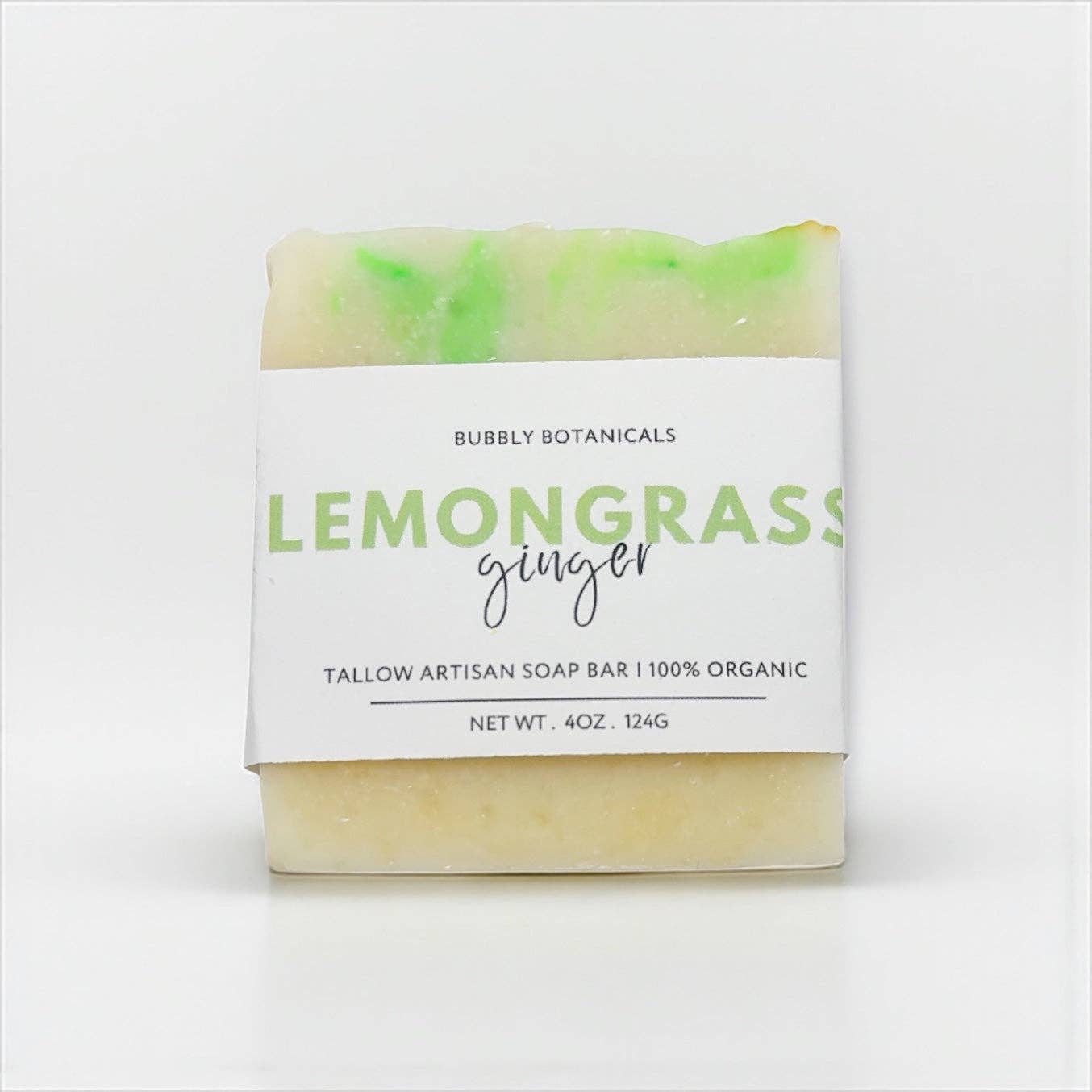 Bubbly Botanicals - Wholesale Bar Soap - Lemongrass Ginger Tallow Soap–Zesty, Fresh Scent Natural Handmade Soap0