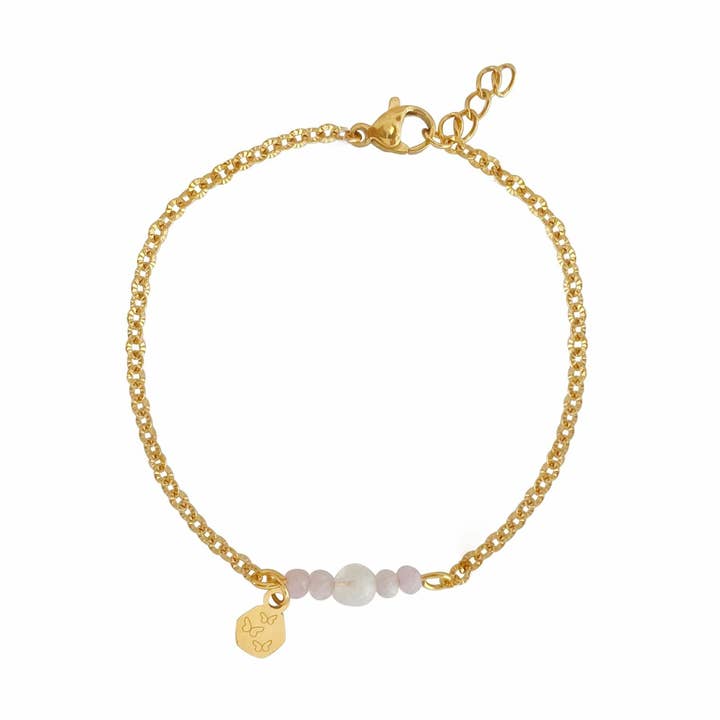 Kunziet, Maansteen & Vlindertjes Armband voor wholesale door Saint Clairmont
