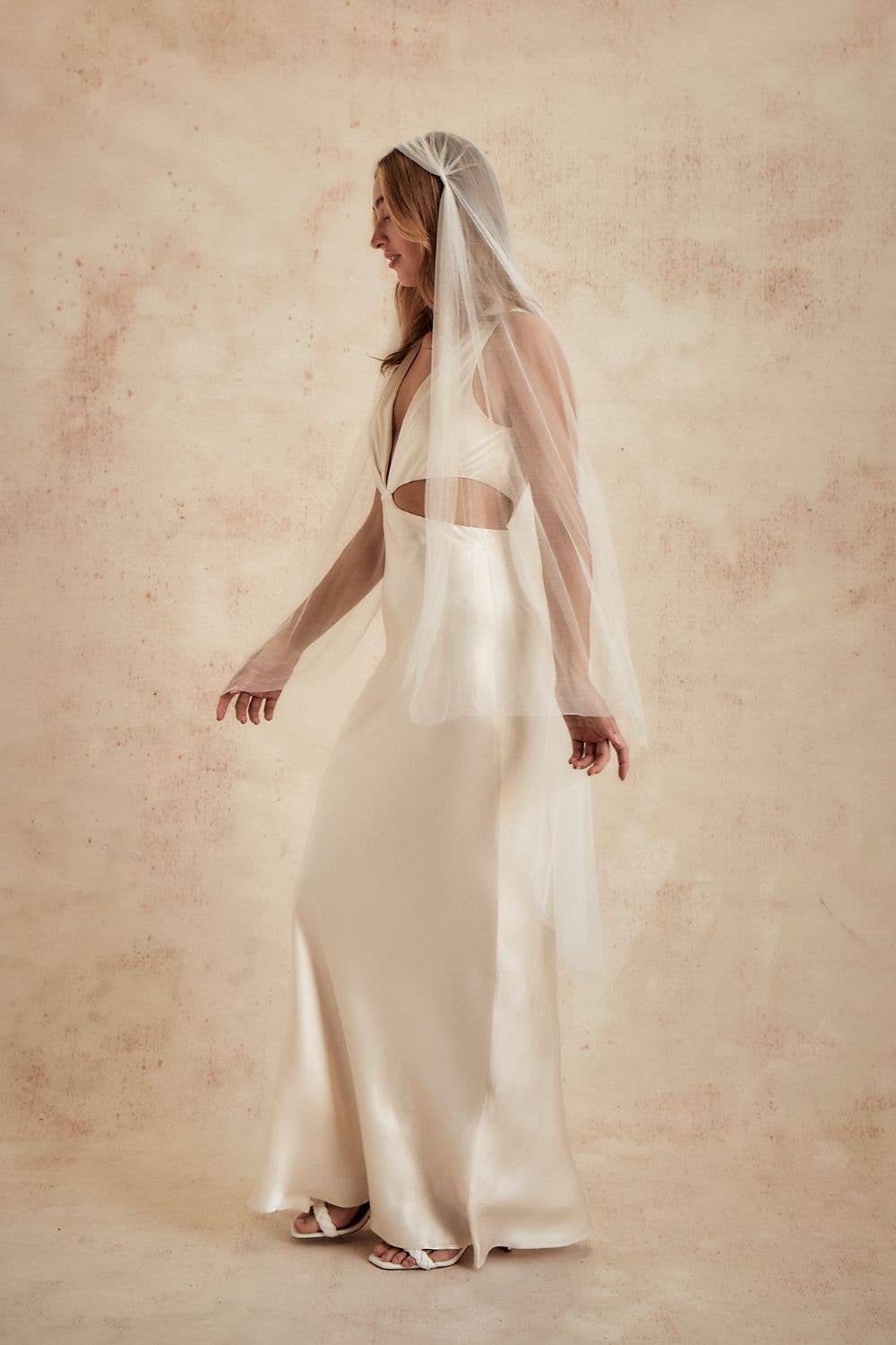 Dove Grey Accessories - Vente Voile – femme - Voile Juliette en tulle de soie Caitlin5