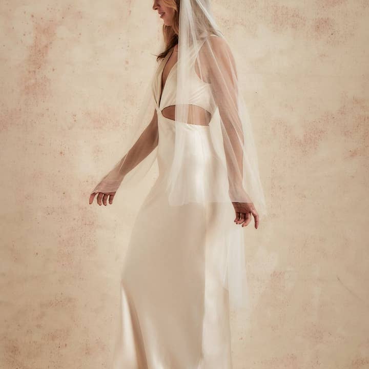 Dove Grey Accessories - Vente Voile – femme - Voile Juliette en tulle de soie Caitlin5