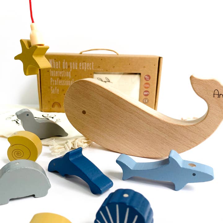 Les Petits Citrons - Wholesale Toy Set - Kids - Wooden and magnetic fishing game - Ocean theme2