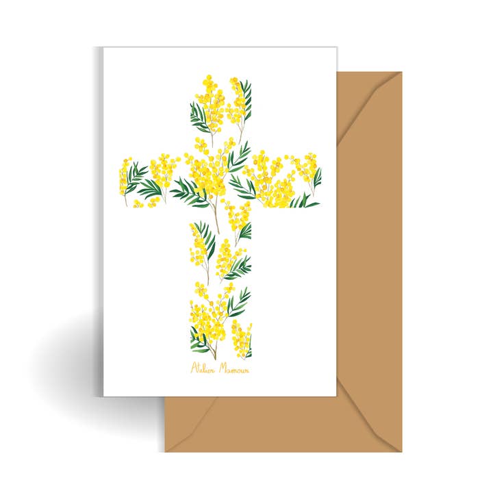 Card
“Cross in Mimosa” for wholesale by Atelier Mamour
