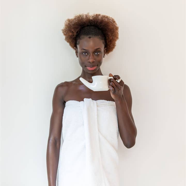 PAAVANI Ayurveda - Wholesale Nasal Care - Ceramic Neti Pot | Nasal Cleansing Tool for Sinus Health1