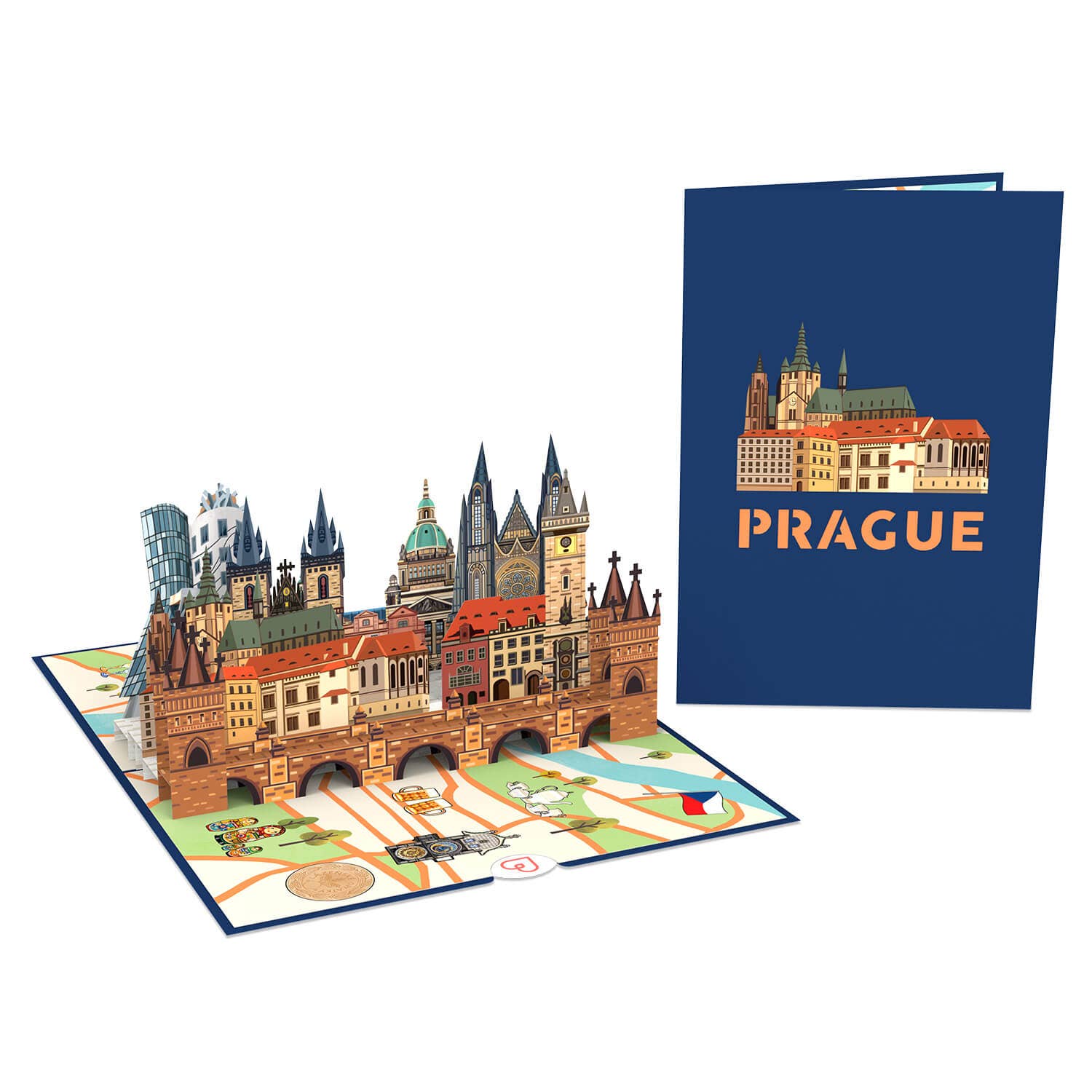 papercrush - Wholesale Everyday Greeting Card - Prague Pop-Up Card1