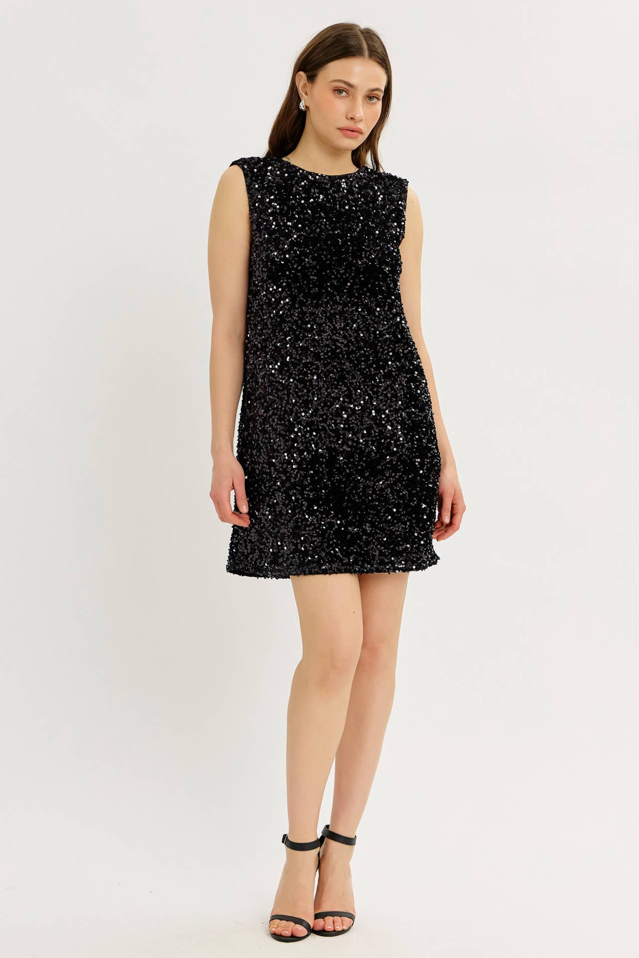 idem ditto - Vente Robe – femme - ROBE EN VELOURS À PAILLETTES MAGIQUES DE FÊTE AVEC RUBAN CONTRASTÉ AU DOS0