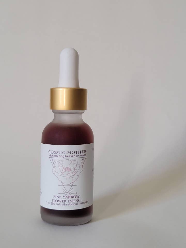 Pink Yarrow Flower Essence | Homeopathic Vibrational Remedy for wholesale by Cosmic Mother