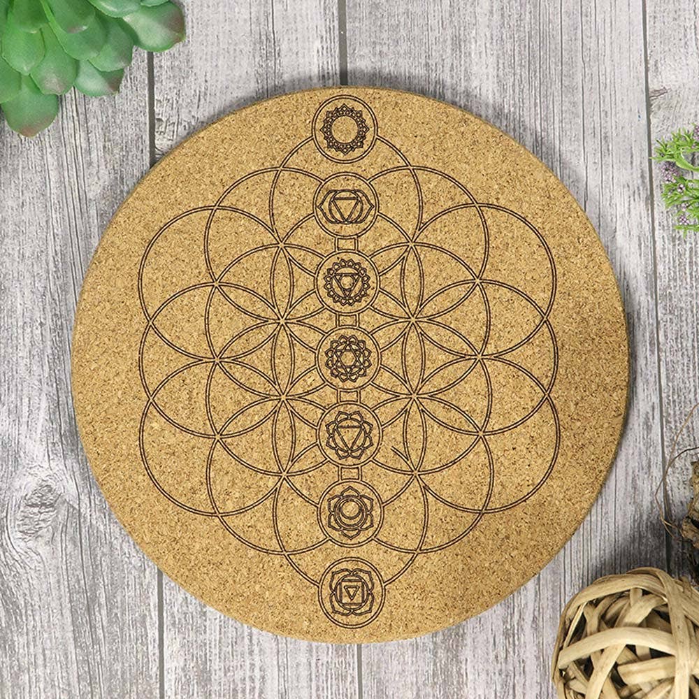 Natures Artifacts Inc - Vendita all'ingrosso Griglie di cristallo - Chakra Cork Crystal Grid | Griglia di cristallo3