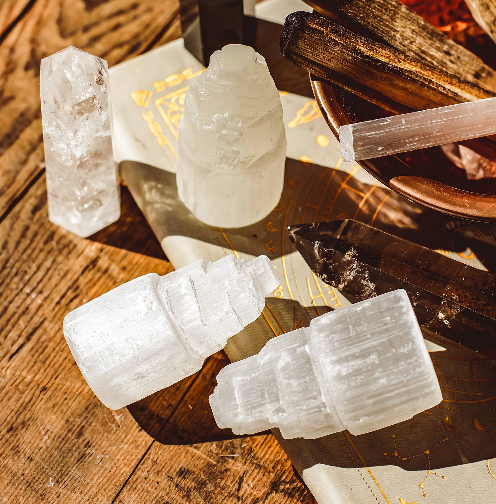 Mindful Living Co. - Wholesale Spirituele steen/kristal - Seleniet Torens – Kristallen (Klein, Medium & Groot)10