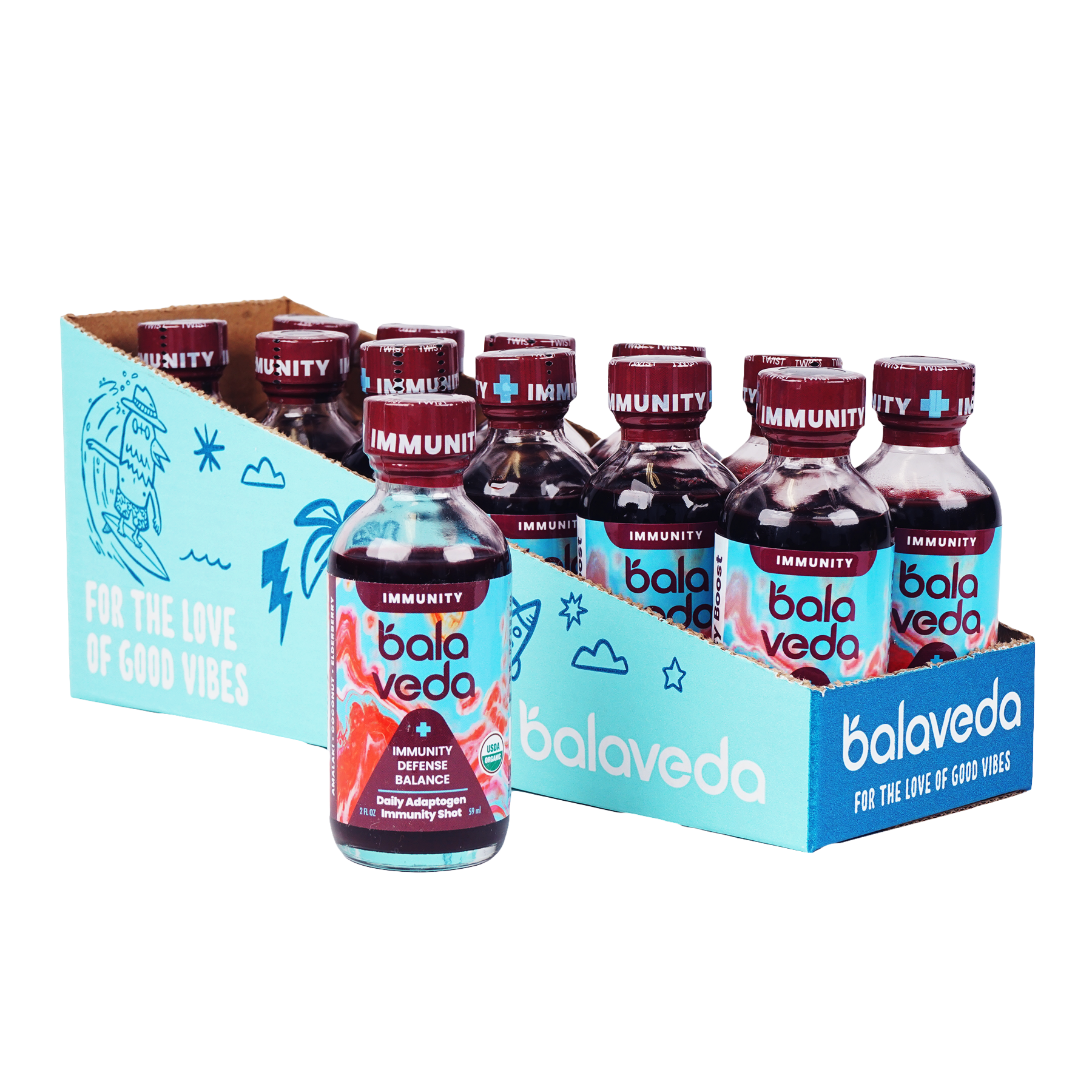 Balaveda - Wholesale Wellness Juice/Tonic - Epic Elderberry - Elderberry Coconut Immunity Shot - 2 oz1