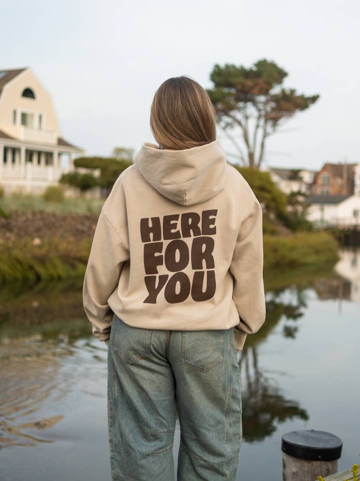 Here For You French Oak Hoodie for wholesale by Here For You Clothing
