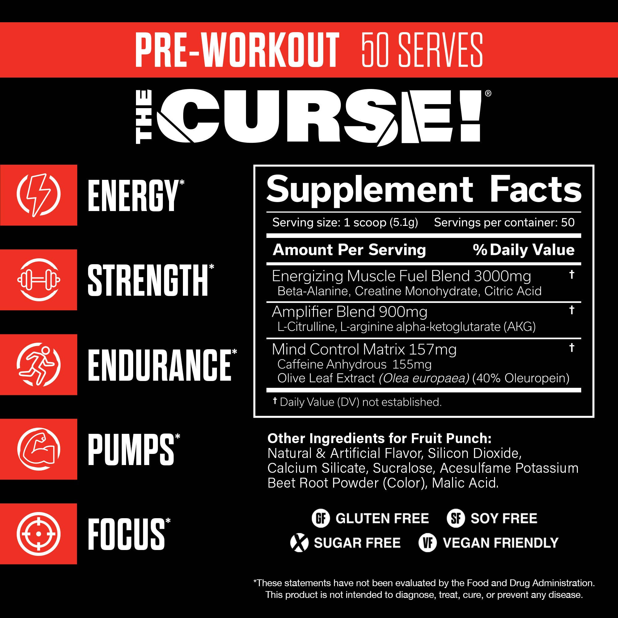 JNX Sports - Wholesale Oral Supplement/Vitamin - JNX Sports® The Curse Pre Workout Powder, 50 Serves21