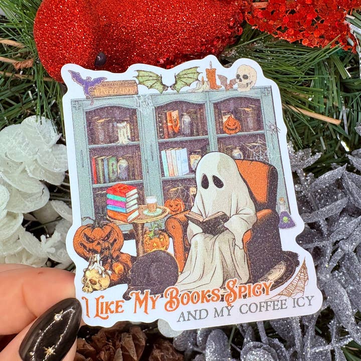 Coffee Icy Books Spicy Ghost Reading - Sparkle Snow Finish for engroshandel hos Awfullynerdy.co