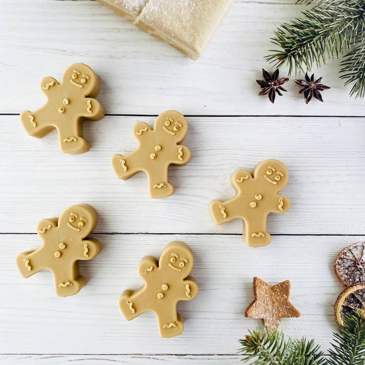 Tammi Home Body & Bath - Wholesale Bar Soap - Handmade Artisan Christmas Soap | Gingerbread Man | Warm Gingerbread, Caramel & Vanilla Scent3