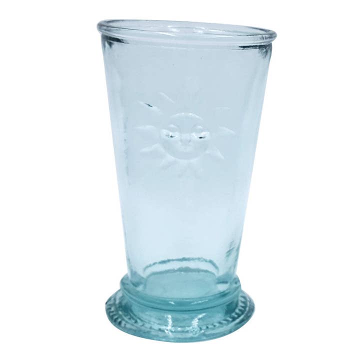 Kitchen Supply Wholesale - Venta al por mayor Vaso/copa - Vaso largo de vidrio verde Sol de Toscana de 8 onzas, paquete de 6