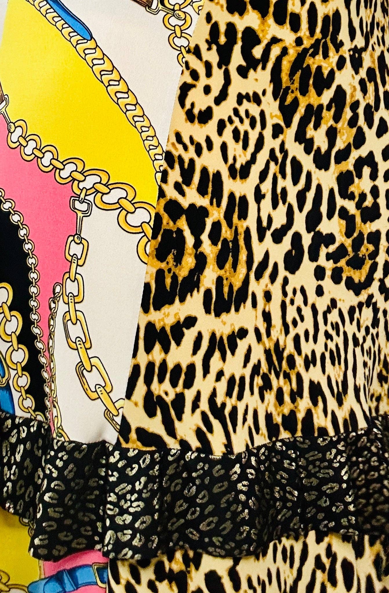 Aerial Clothing sRQ - Wholesale Skirt - Women's - Wild Side Patchwork Flounced Maxi Skirt6