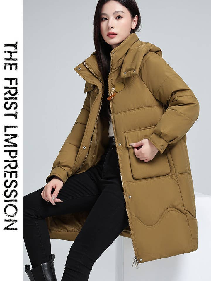 Marayn - Wholesale Puffer Jacket - Women's - 2025 Winter Korean Style Padded Long Coat9