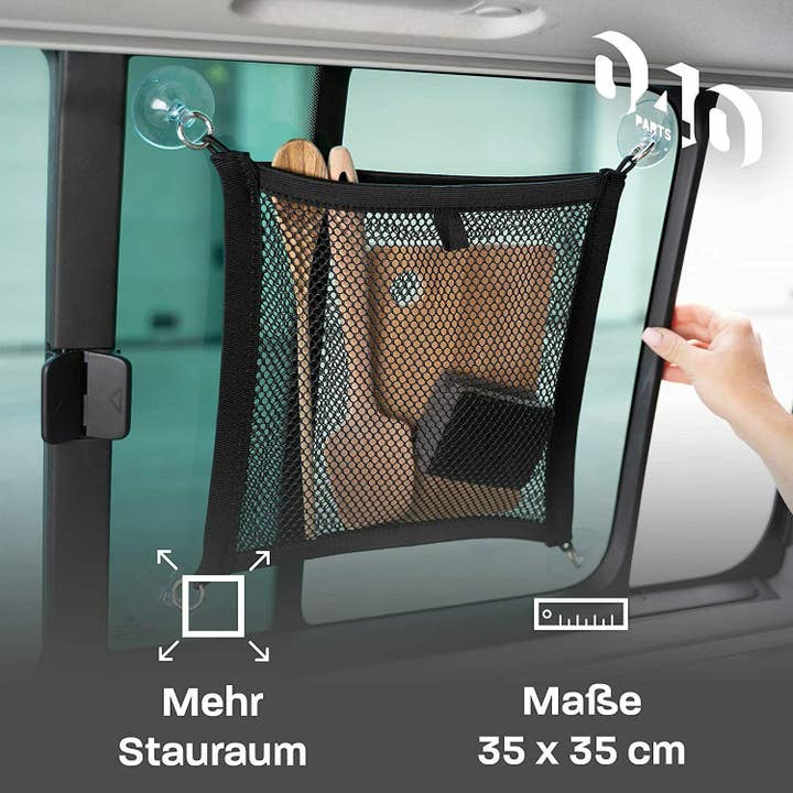 Mixcover GmbH - Wholesale Car Decorative Charm - Unisex - 040 Parts storage net for the kitchen window of VW T5 T6 Bulli, Multivan5